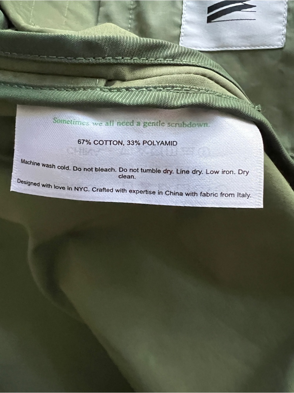 M.M. LAFLEUR THE NESS JACKET IN CRISP COTTON, TARRAGON, SIZE M. - Picture 11 of 16
